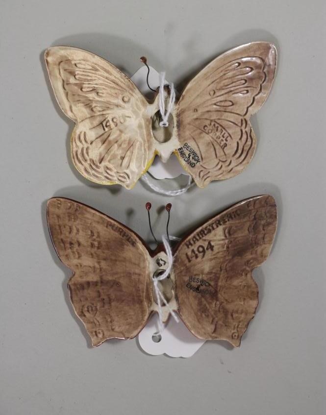 TWO BESWICK POTTERY BUTTERFLIES Image