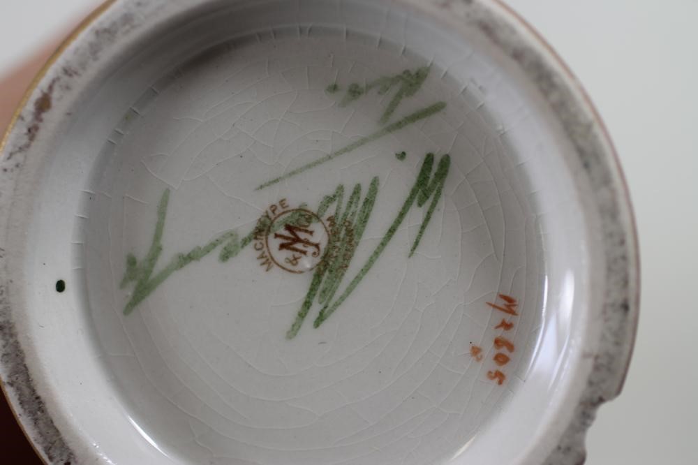 A PAIR OF MACINTYRE MOORCROFT POTTERY "EIGHTEENTH CENTURY" PATTERN VASES Image