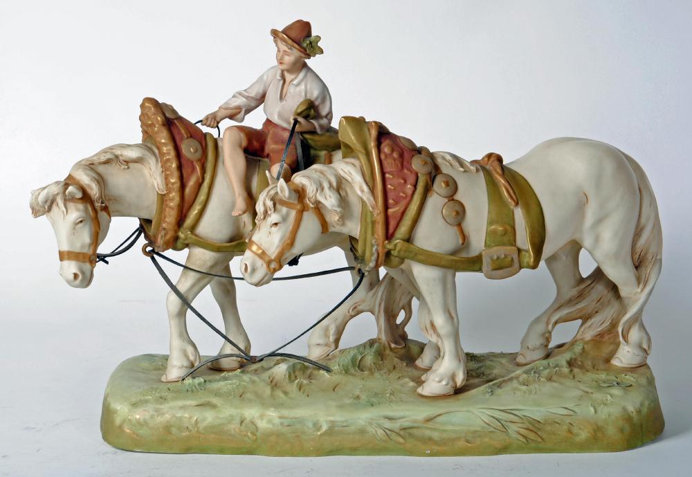 A ROYAL DUX PORCELAIN GROUP Image