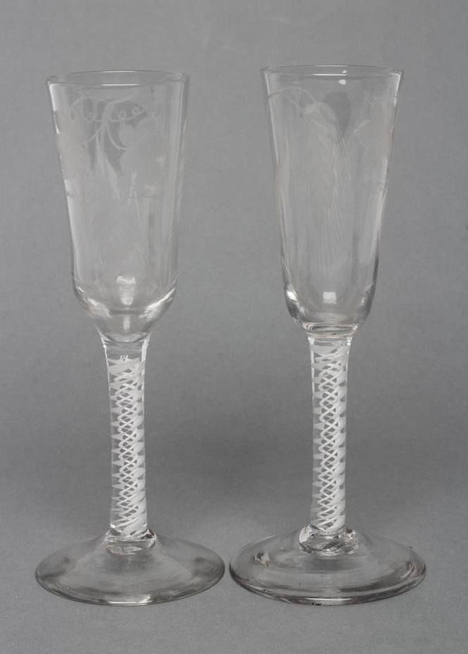 A PAIR OF ALE GLASSES Image