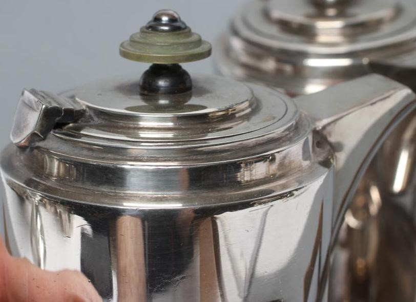 AN ART DECO FIVE PIECE CAFE-AU-LAIT SET Image