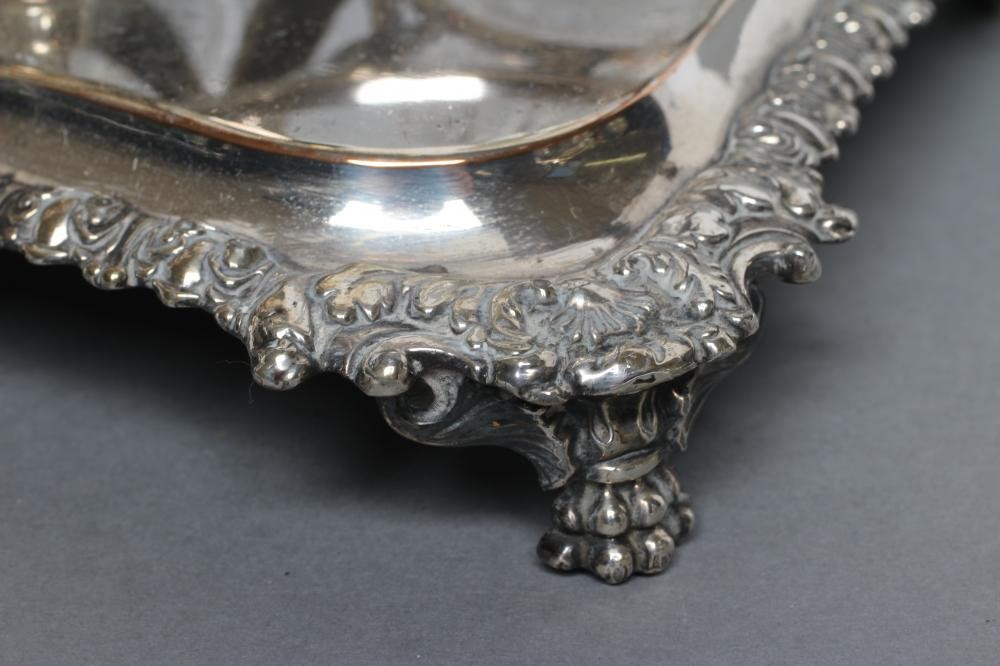 A LATE GEORGE III OLD SHEFFIELD PLATE FOUR BOTTLE CRUET Image