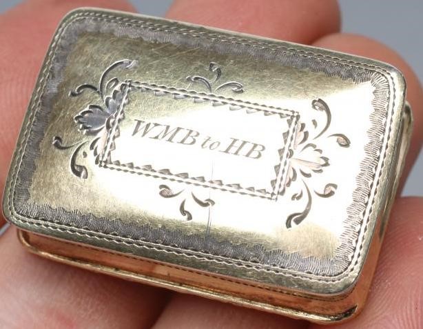 A GEORGE IV SILVER VINAIGRETTE Image