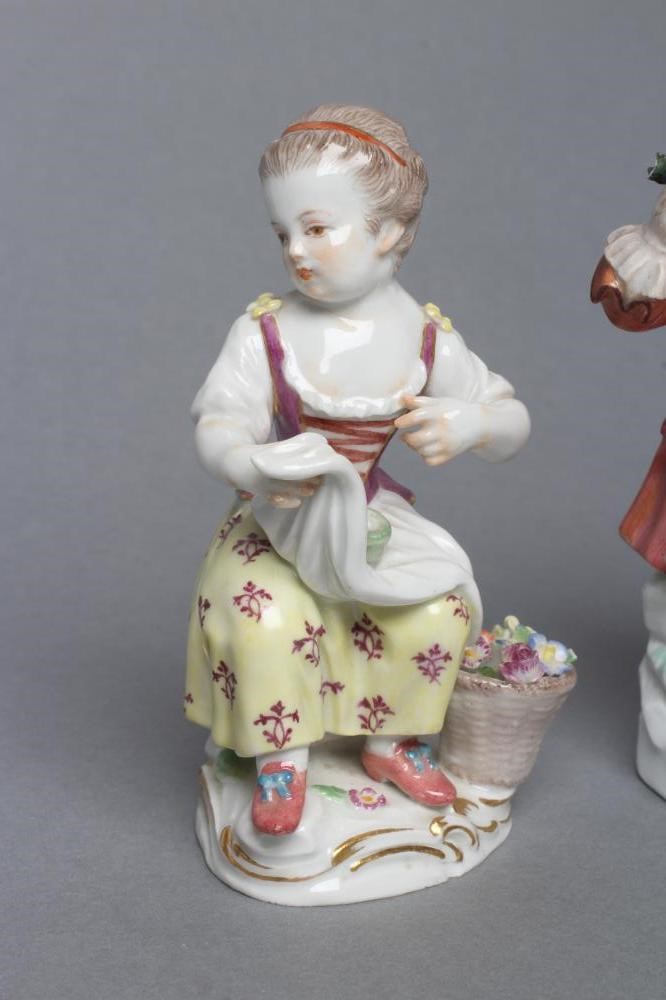 TWO MEISSEN PORCELAIN FIGURES Image