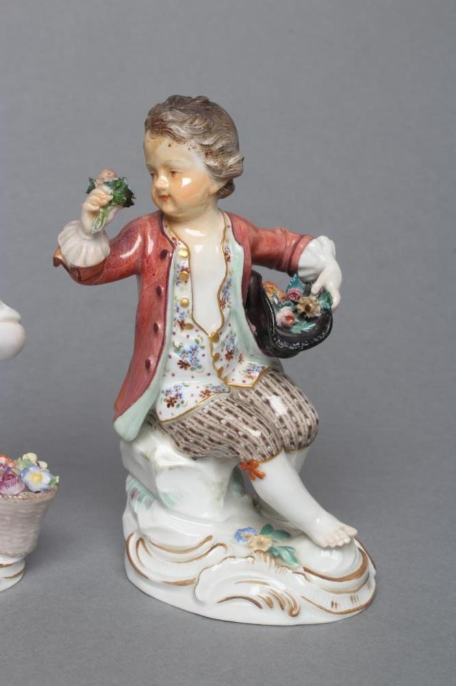 TWO MEISSEN PORCELAIN FIGURES Image