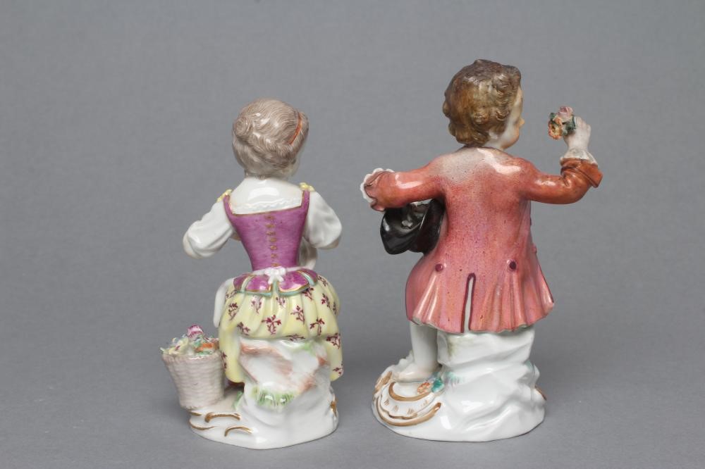 TWO MEISSEN PORCELAIN FIGURES Image