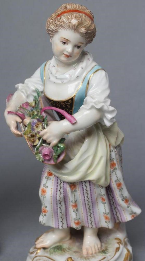 TWO MEISSEN PORCELAIN FIGURES Image