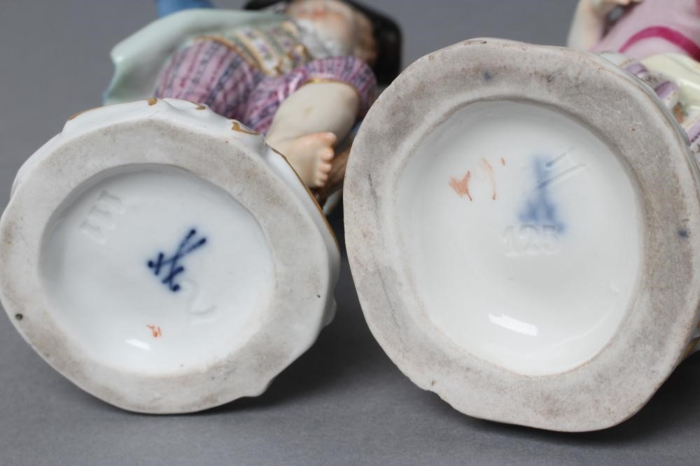 TWO MEISSEN PORCELAIN FIGURES Image