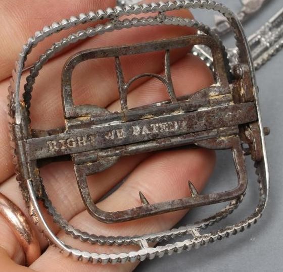 A PAIR OF GENTLEMAN'S DUTCH SILVER SHOE BUCKLES Image