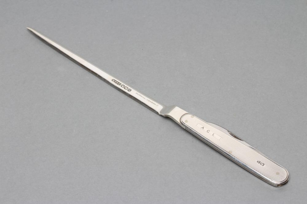 A SILVER PAPER KNIFE/PEN KNIFE Image