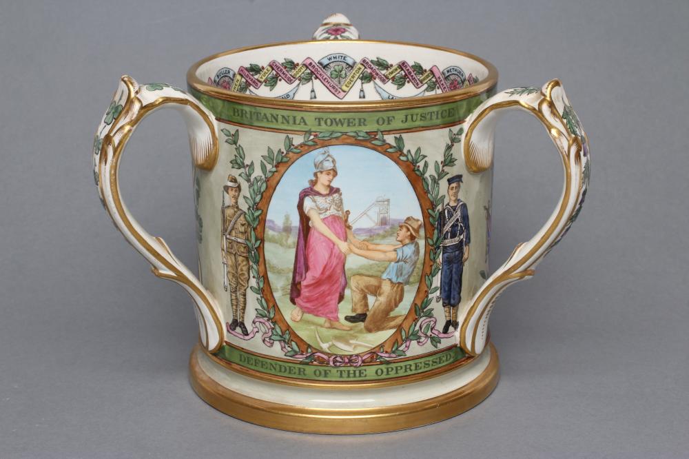 A COPELAND POTTERY TRANSVAAL COMMEMORATIVE TYG Image