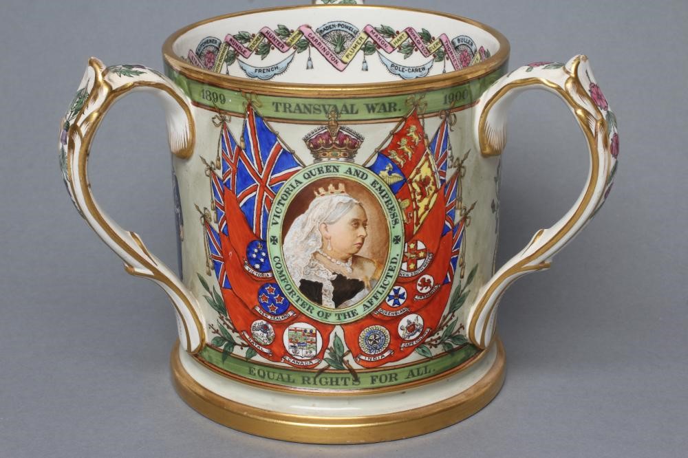 A COPELAND POTTERY TRANSVAAL COMMEMORATIVE TYG Image