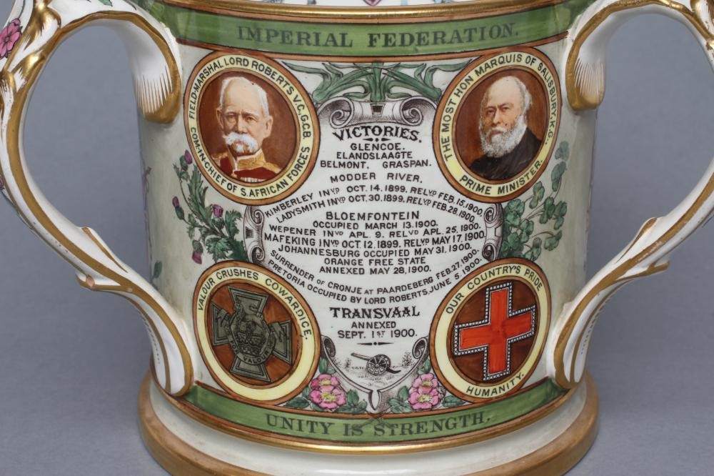 A COPELAND POTTERY TRANSVAAL COMMEMORATIVE TYG Image