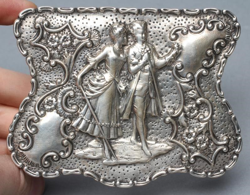 AN EDWARDIAN SILVER DRESSING TABLE BOX Image