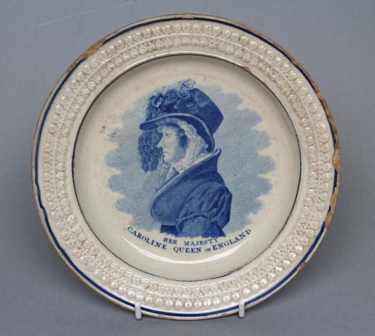 OF ROYAL INTEREST - a pearlware plate Image
