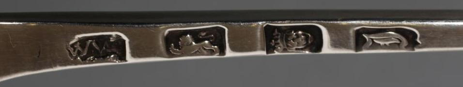 A LARGE PRICKET SPOON Image