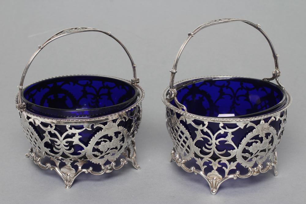 A MATCHED PAIR OF SWEETMEAT BASKETS Image