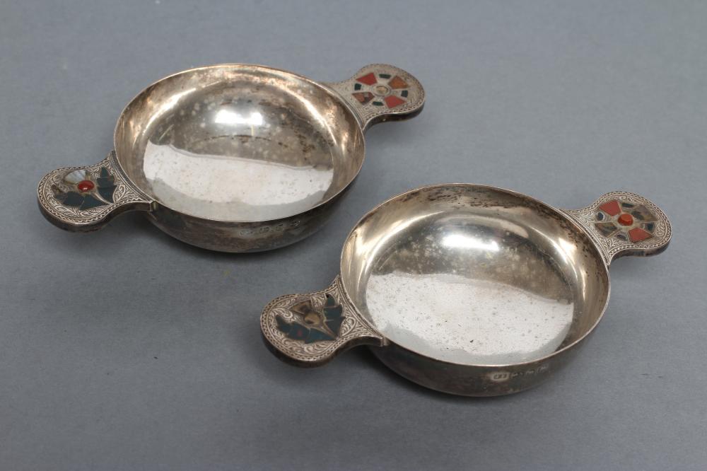 A PAIR OF LATE VICTORIAN QUAICHS Image