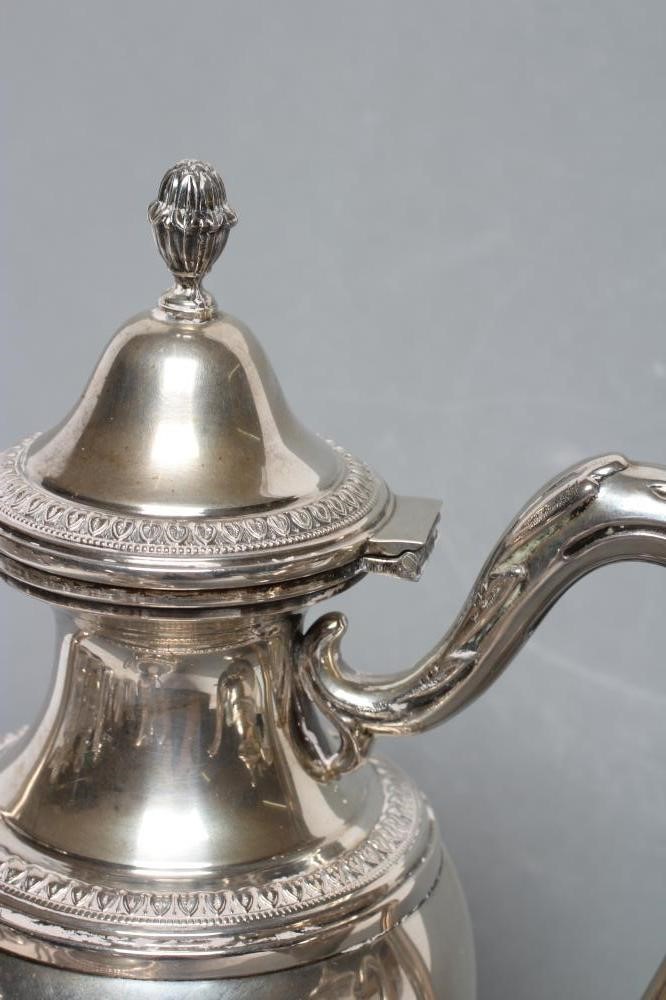 AN ITALIAN FOUR PIECE EMPIRE STYLE TEA SET Image