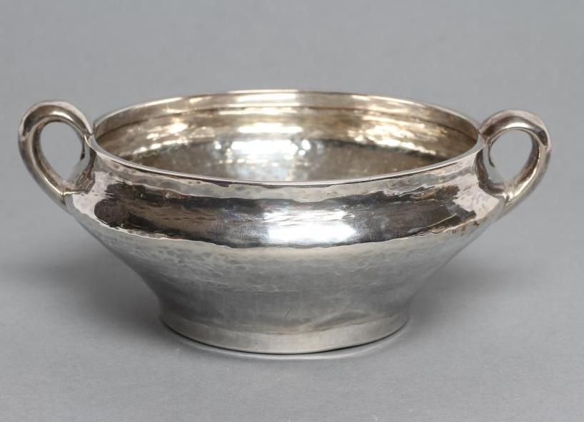 AN ARTS AND CRAFTS TWO HANDLED BOWL Image