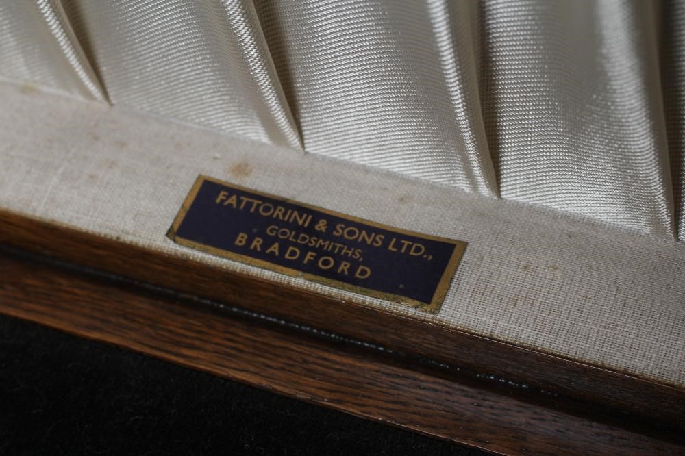 AN EDWARDIAN SET OF EIGHT PAIRS OF FRUIT KNIVES AND FORKS Image