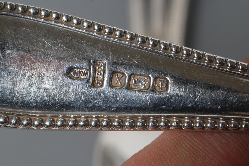 A LATE VICTORIAN SET OF SIX DESSERT FORKS Image