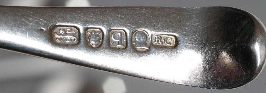 A GEORGE II FANCY BACK TABLESPOON Image