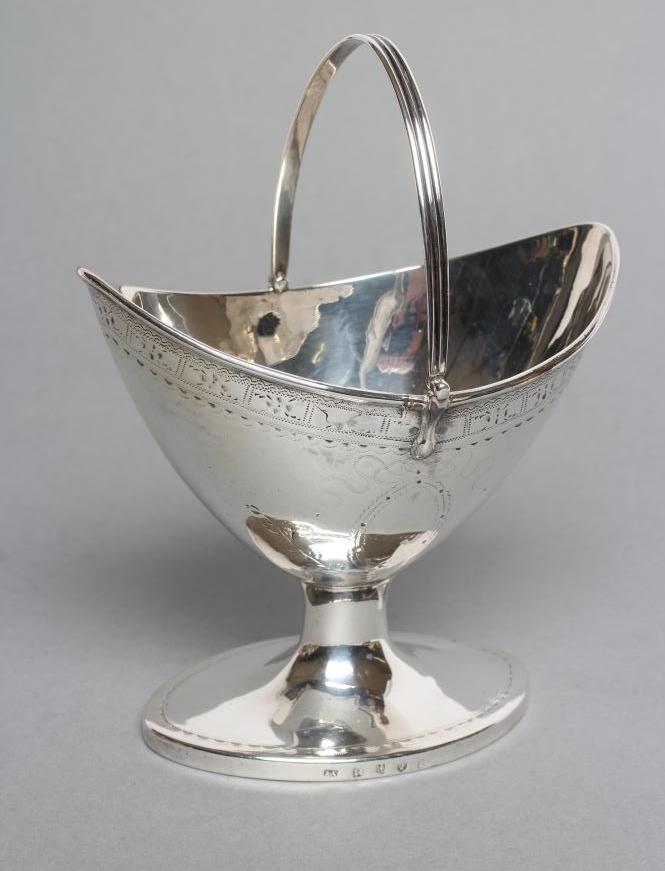 A GEORGE III SCOTTISH SUGAR BASKET Image