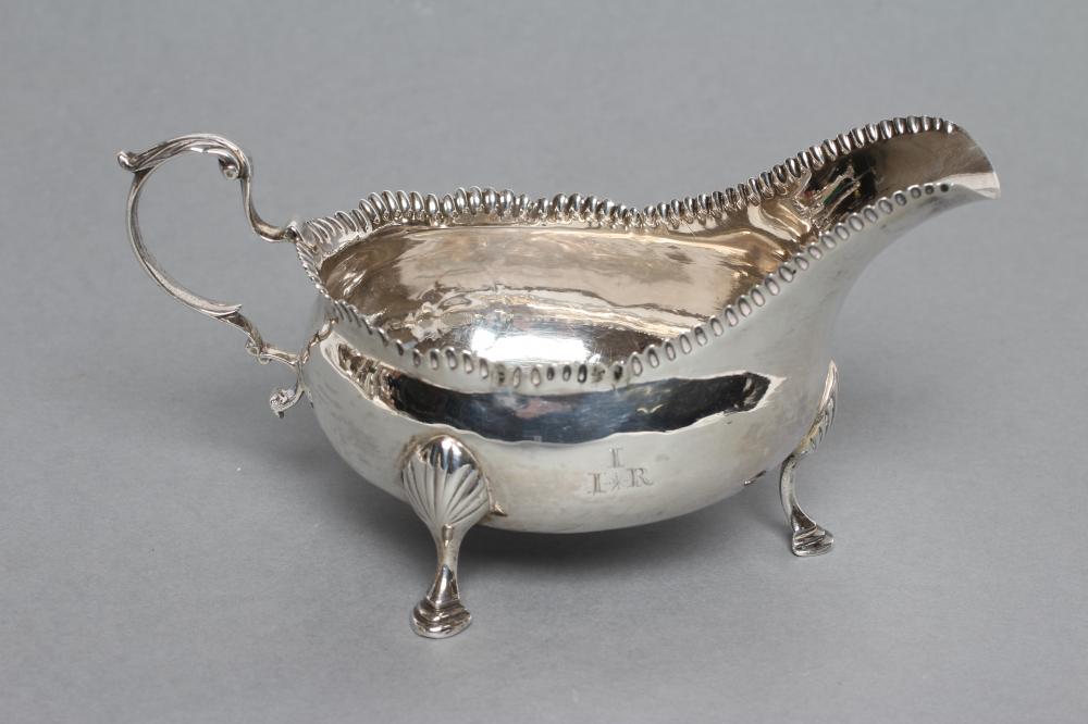 A LATE GEORGE III SAUCEBOAT Image