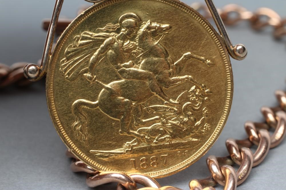 A VICTORIA JH HEAD GOLD £2 Image