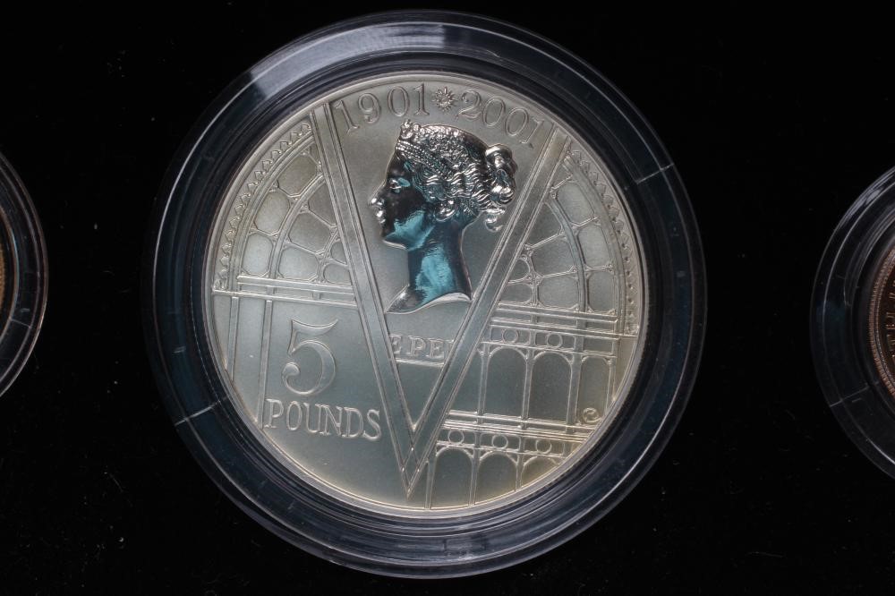 THE VICTORIA CENTENARY THREE COIN COLLECTION Image