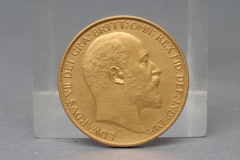 AN EDWARDIAN VII GOLD £2 Image