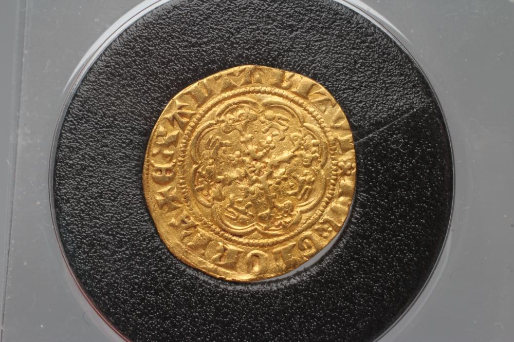 AN EDWARD III GOLD QUARTER NOBLE Image