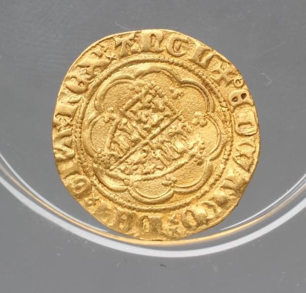 AN EDWARD III GOLD QUARTER NOBLE Image