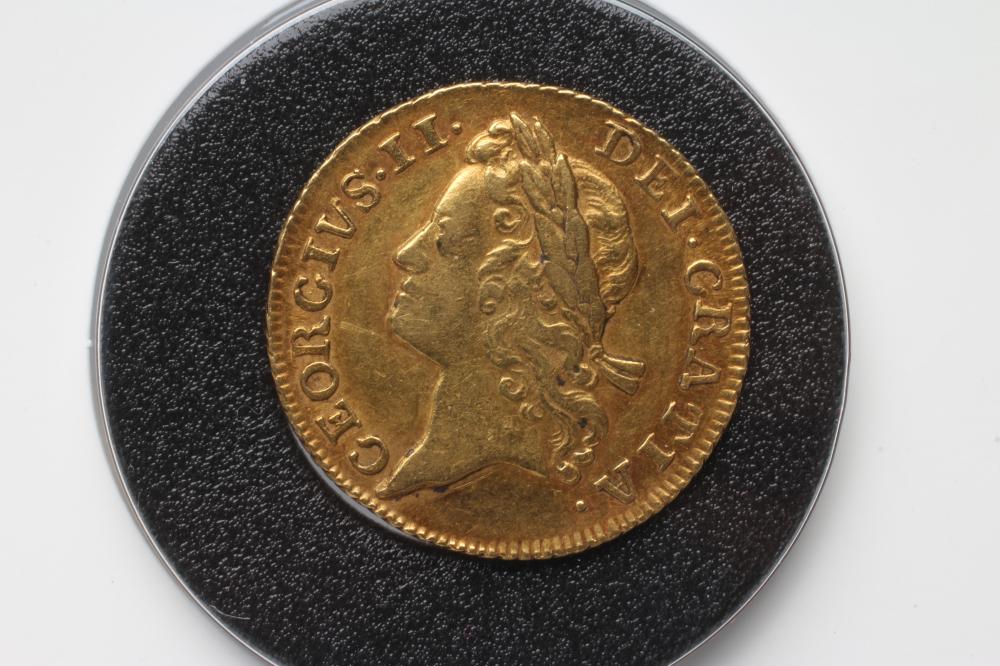 A GEORGE II GOLD GUINEA Image