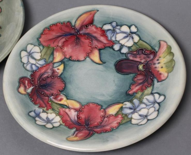 TWO MOORCROFT POTTERY PLATES Image