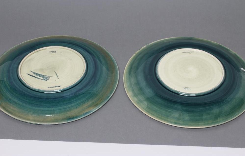 TWO MOORCROFT POTTERY PLATES Image
