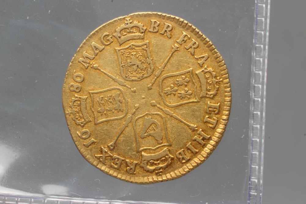 A JAMES II GOLD GUINEA Image