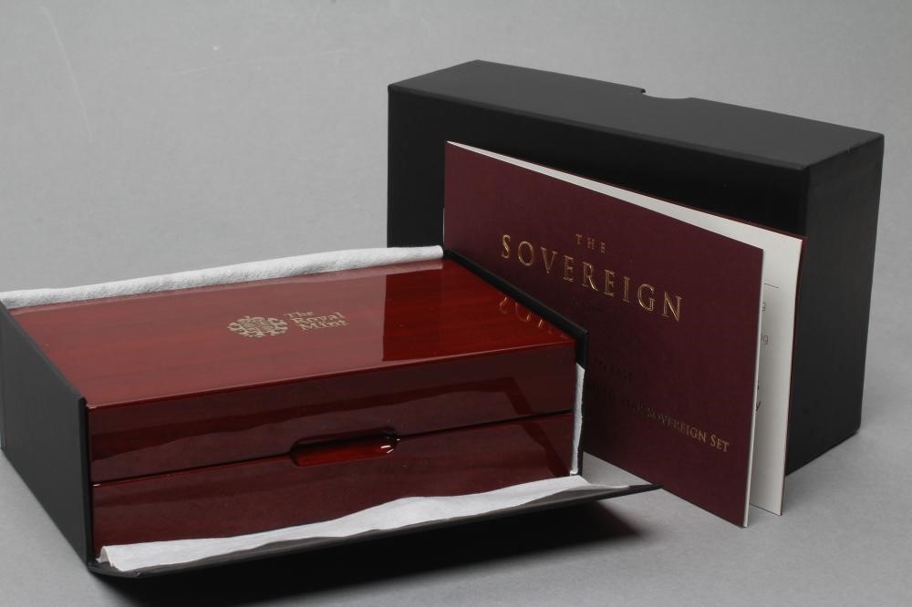 PLATINUM WEDDING TWO COIN BIRTH YEAR SOVEREIGN SET Image