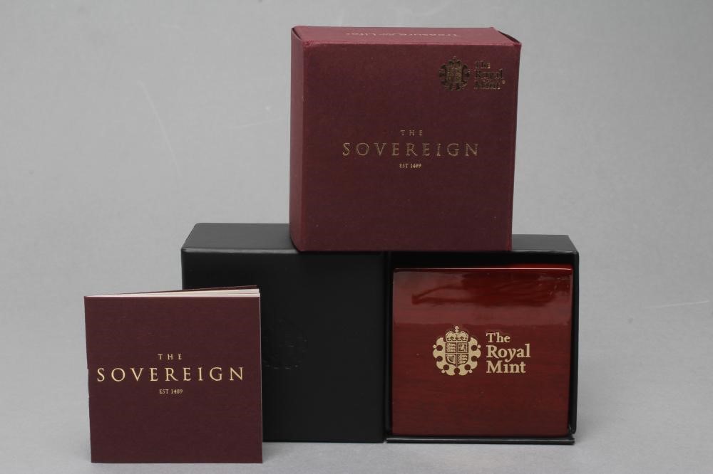 THE PIEDFORT GOLD PROOF DOUBLE SOVEREIGN Image