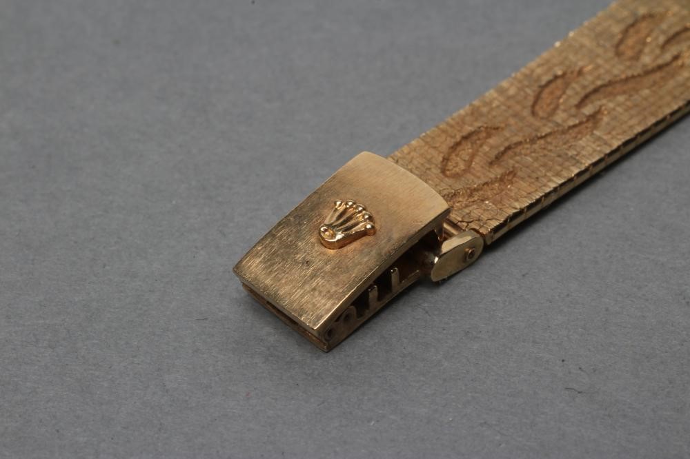 A LADY'S 9CT GOLD ROLEX WRISTWATCH Image