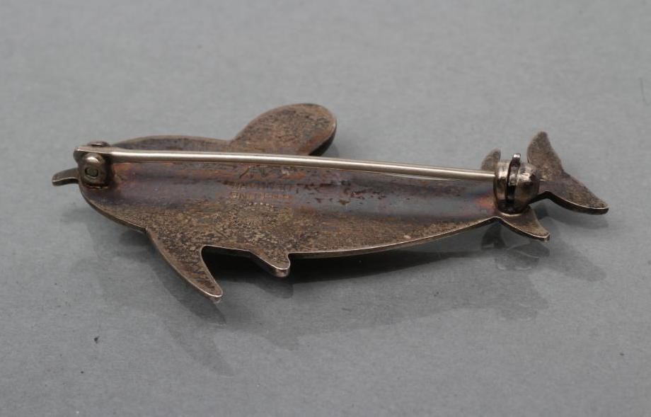 A GEORG JENSEN SILVER HAWAII DOLPHIN BROOCH Image