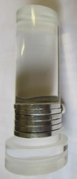 A WENDY RAMSHAW SILVER AND AMETHYST STACKING RING Image