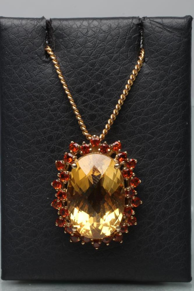 A CITRINE PENDANT Image