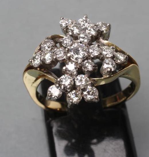 A DIAMOND COCKTAIL RING Image