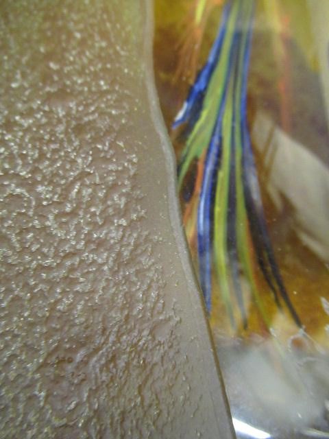 KJELL ENGMAN FOR KOSTA BODA - a large mottled amber glass figural electric table lamp base from the Image