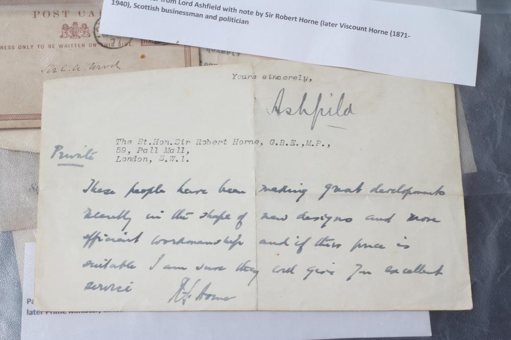 A COLLECTION OF CORRESPONDENCE AND EPHEMERA of political interest Image