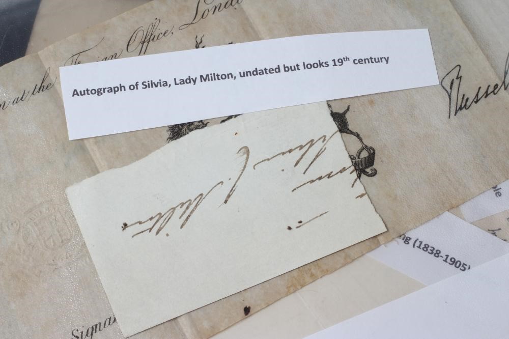 A COLLECTION OF CORRESPONDENCE AND EPHEMERA of political interest Image