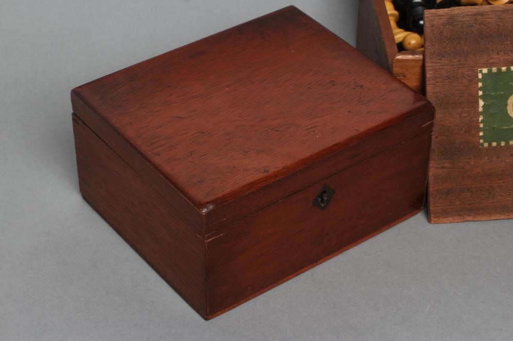 TWO STAUNTON TYPE CHESS SETS Image