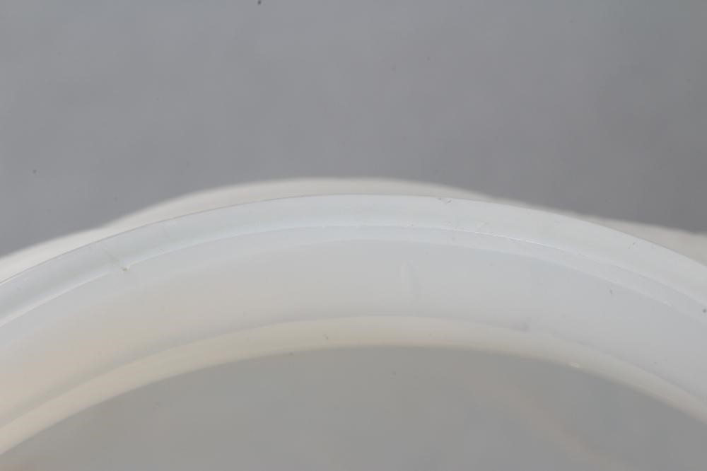 A LALIQUE PALE BLUE OPALESCENT GLASS FORMOSE PATTERN GLOBULAR VASE Image